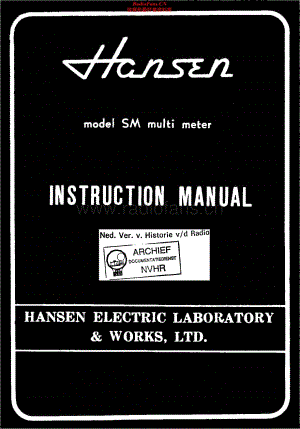 Hansen_SM维修电路原理图.pdf