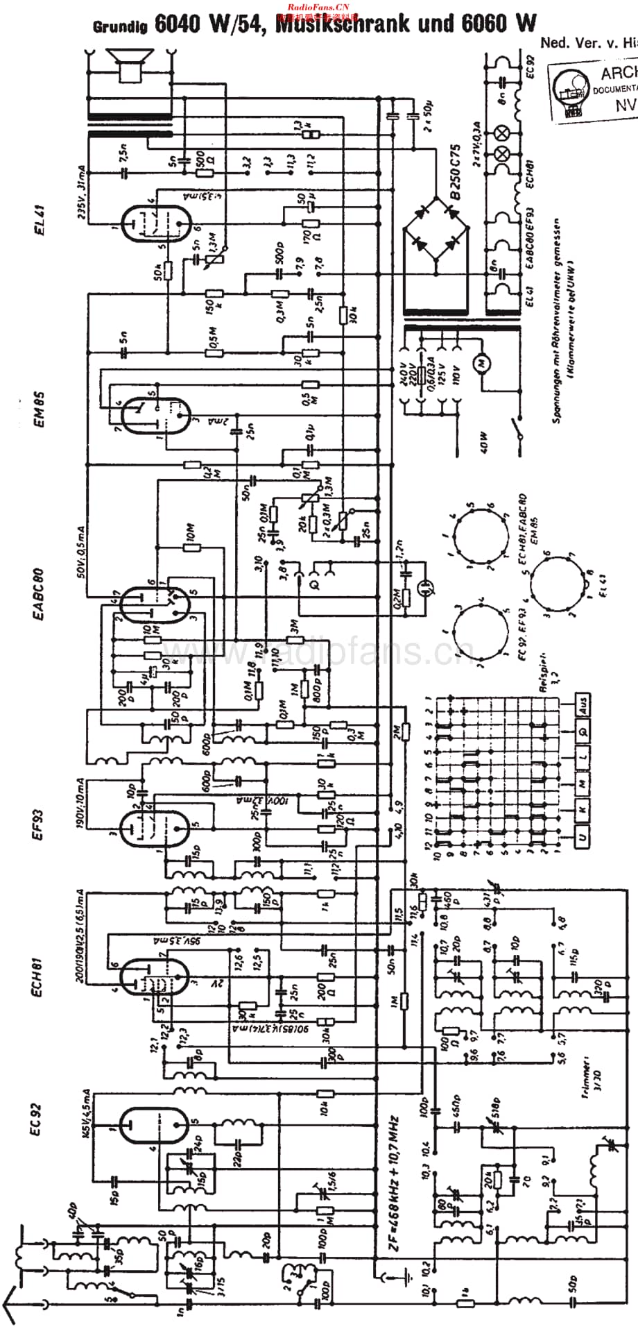 Grundig_6060W维修电路原理图.pdf_第1页