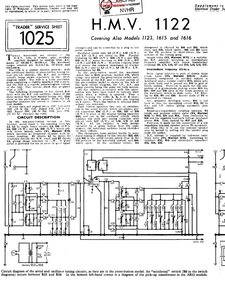 HMV_1122维修电路原理图.pdf_第1页