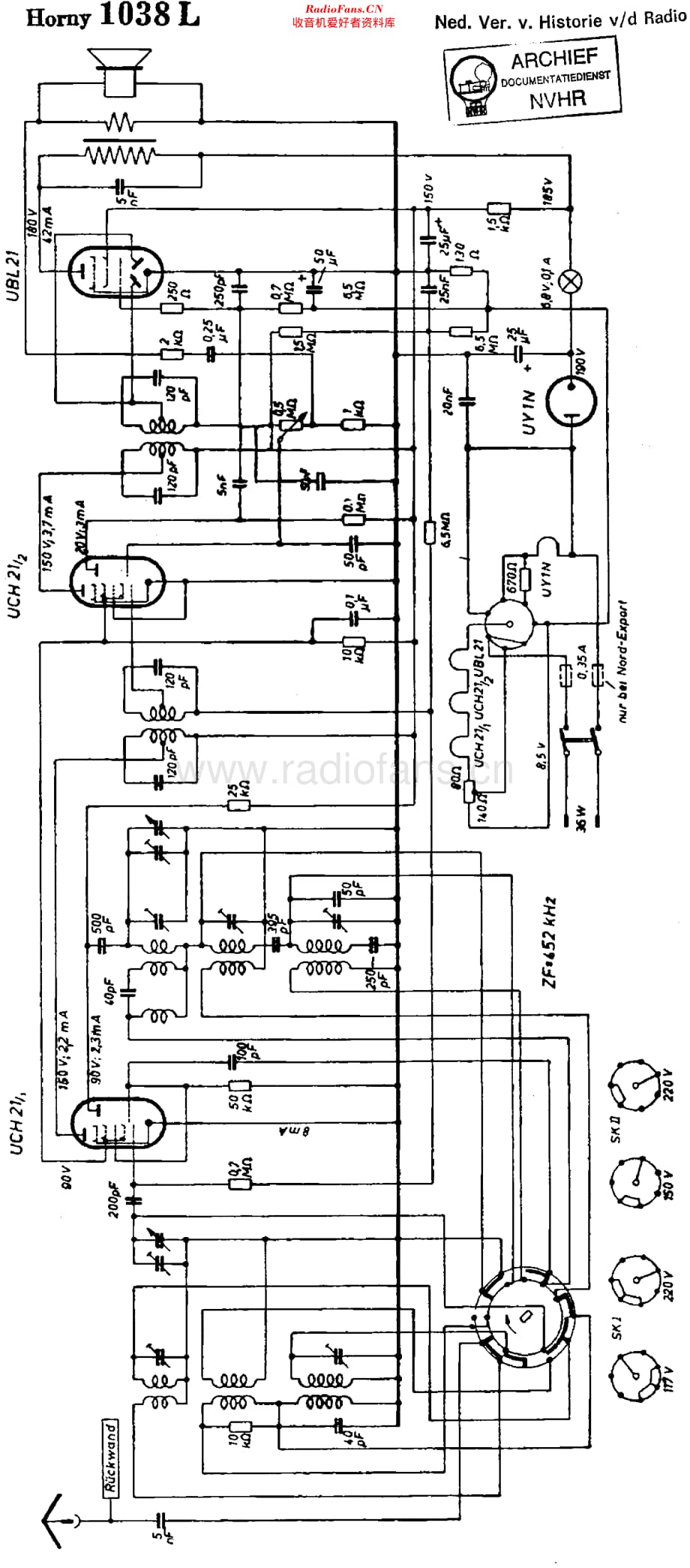 Hornyphon_1038L维修电路原理图.pdf_第1页