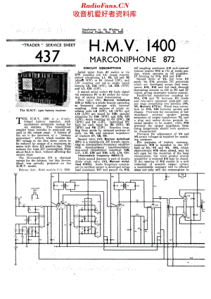 HMV_1400维修电路原理图.pdf
