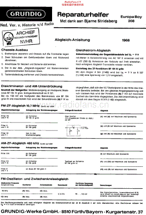 Grundig_EuropaBoy208维修电路原理图.pdf