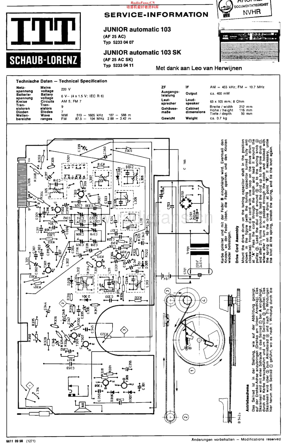 ITT_Junior103SK维修电路原理图.pdf_第1页