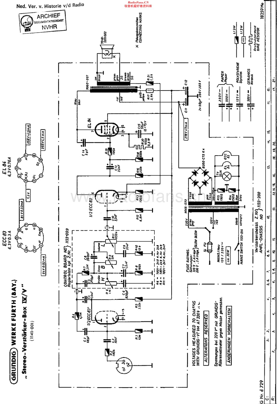 Grundig_StereoVerstarkerBoxIV维修电路原理图.pdf_第1页