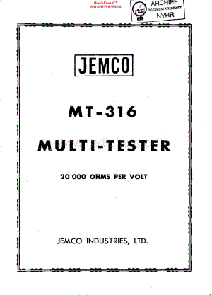 Jemco_MT316维修电路原理图.pdf