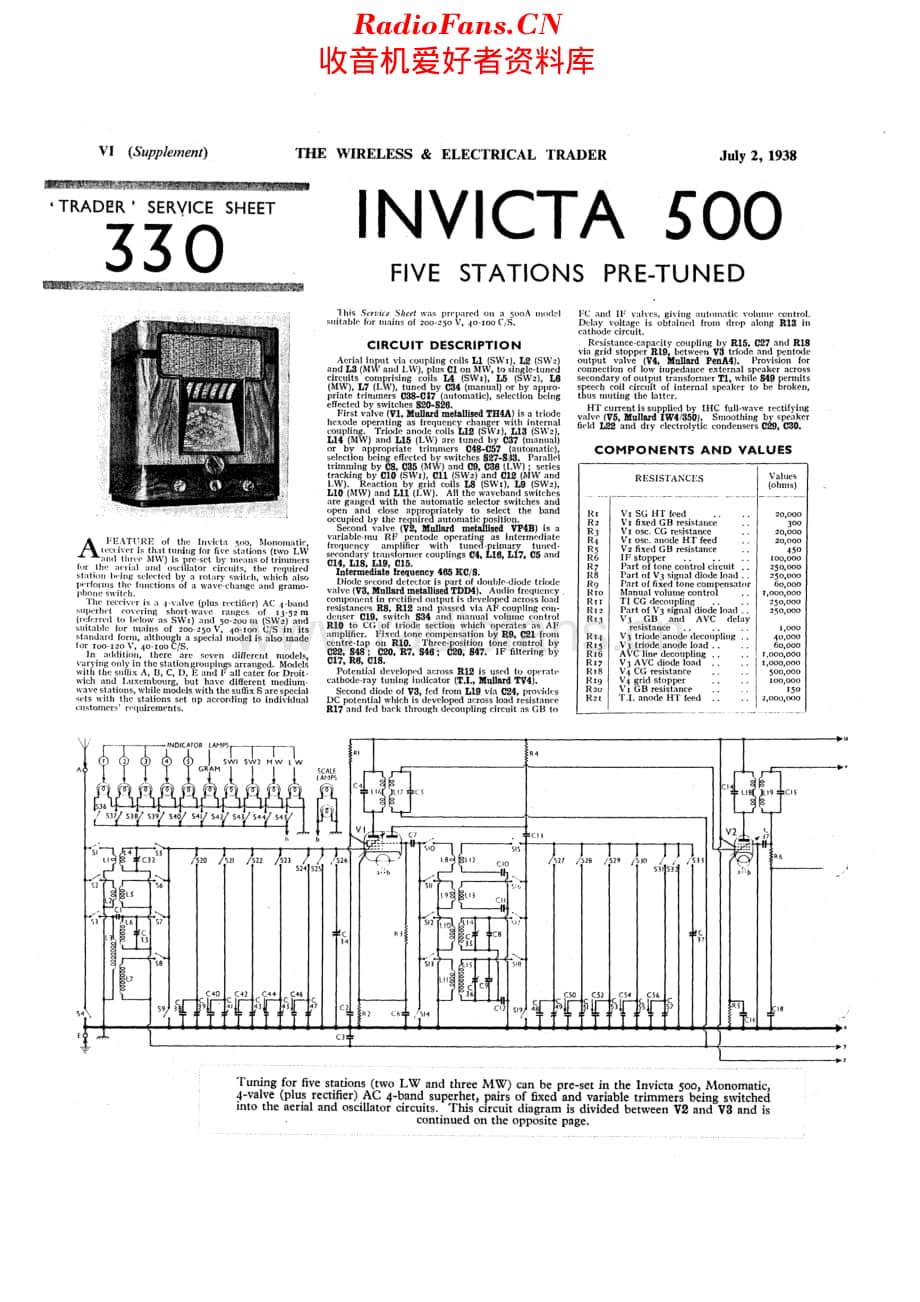 Invicta_500维修电路原理图.pdf_第1页