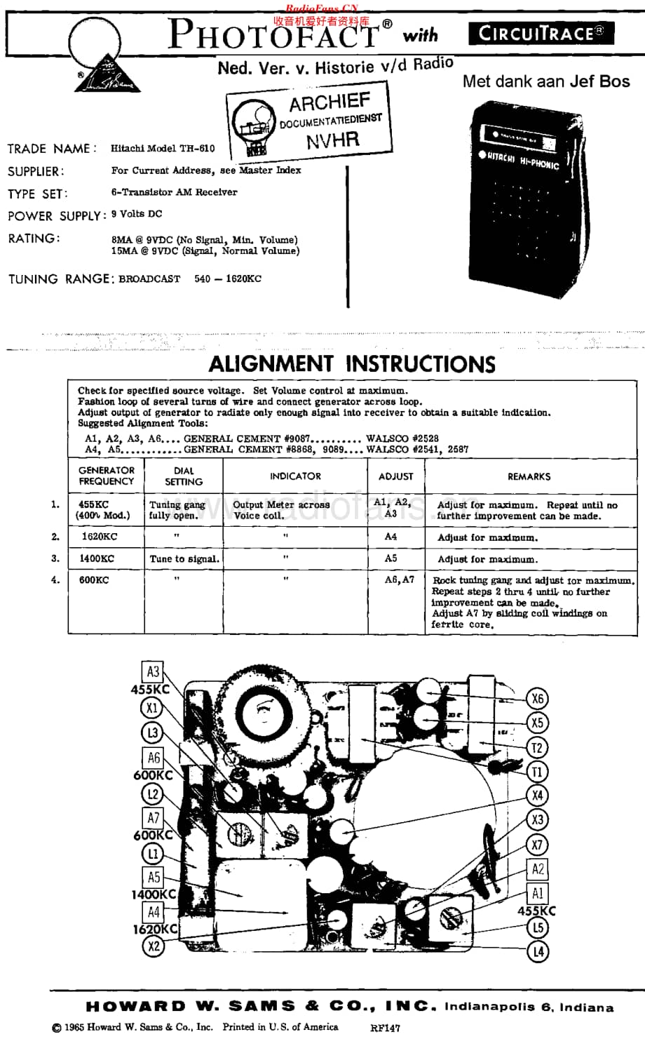 Hitachi_TH610维修电路原理图.pdf_第1页