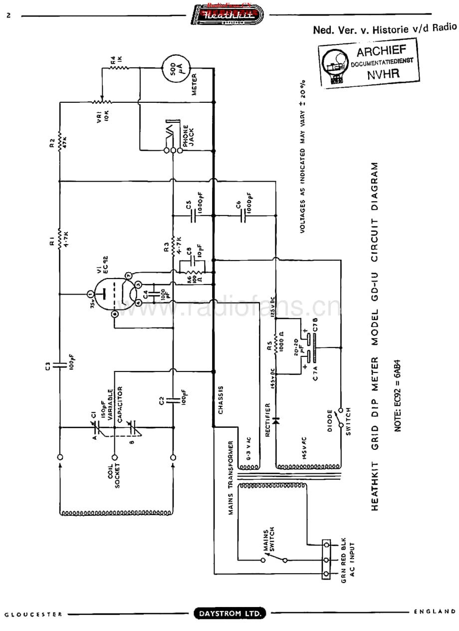 Heathkit_GD1U维修电路原理图.pdf_第1页