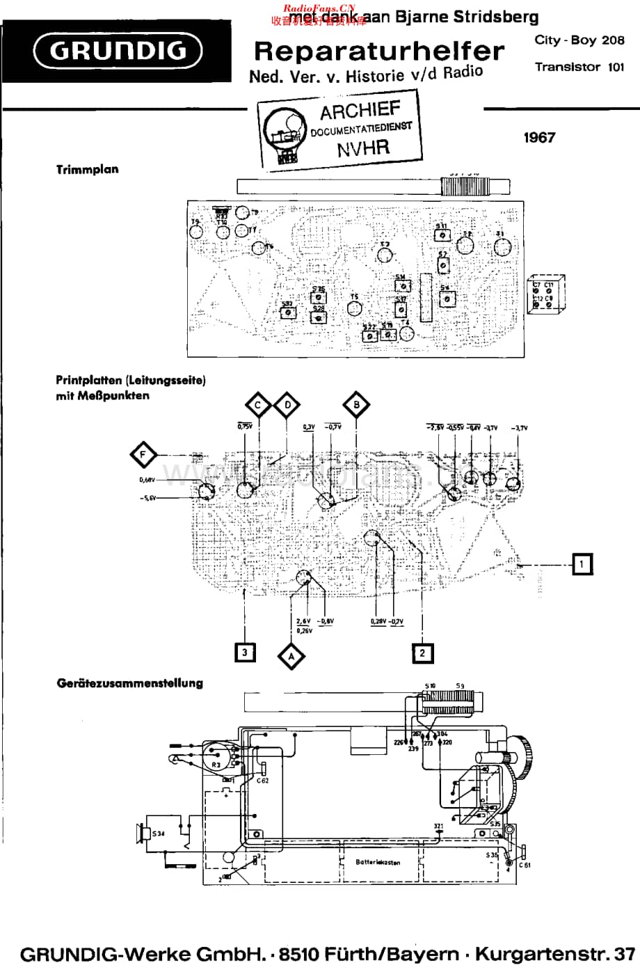 Grundig_CityBoy208维修电路原理图.pdf_第1页
