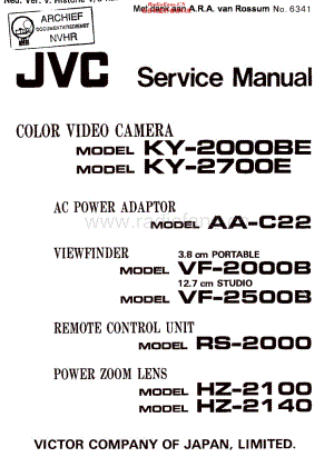 JVC_KY2700维修电路原理图.pdf