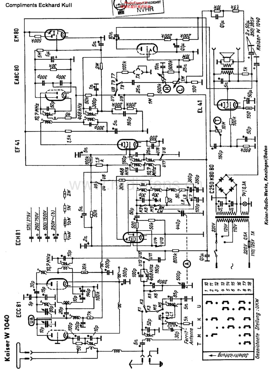 Kaiser_W1040维修电路原理图.pdf_第1页