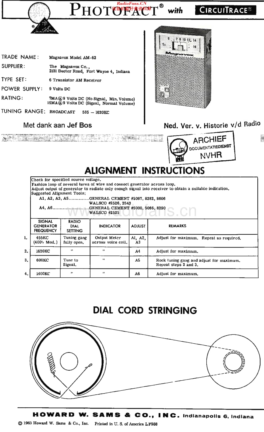 Magnavox_AM62 维修电路原理图.pdf_第1页