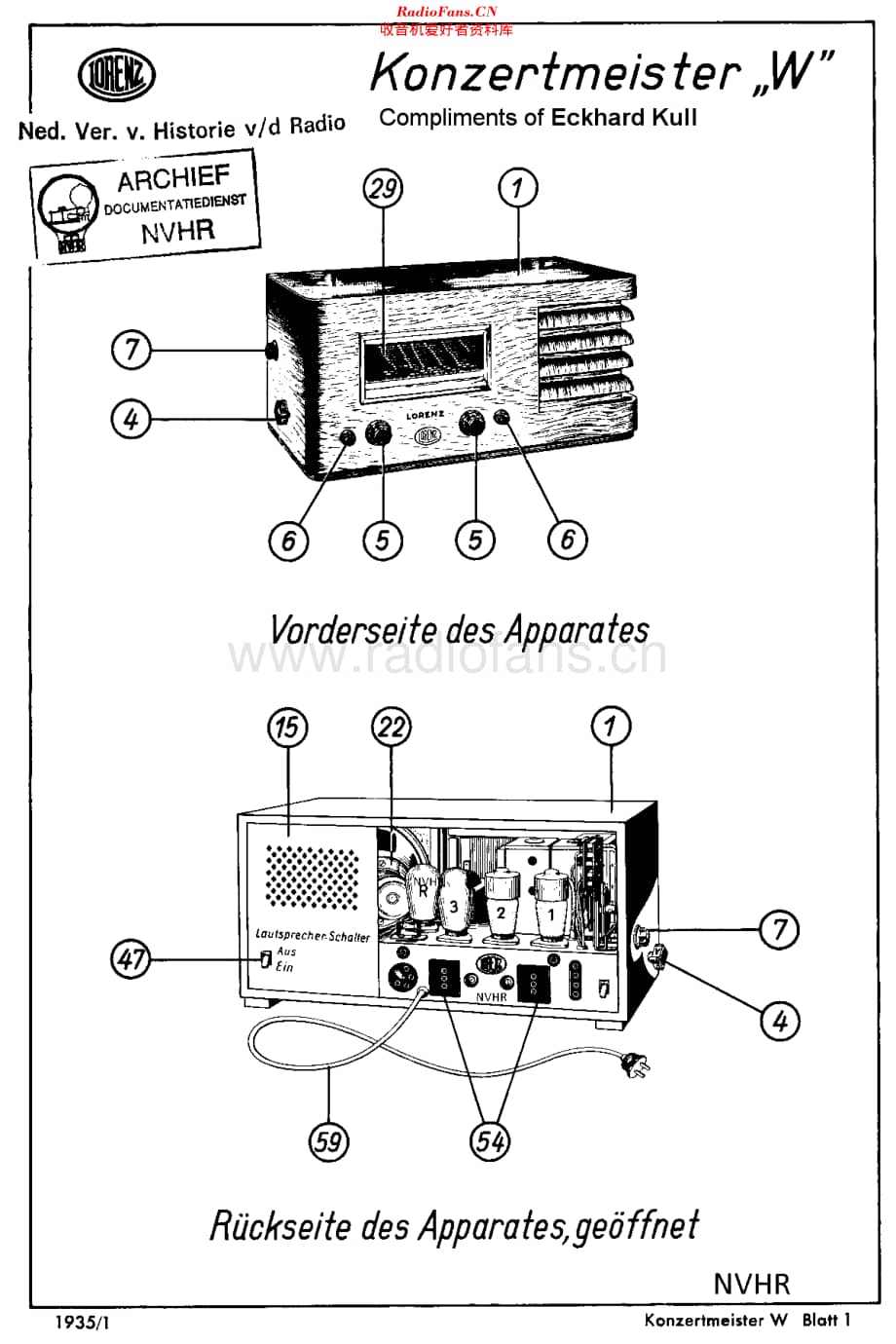 Lorenz_KonzertmeisterW维修电路原理图.pdf_第1页