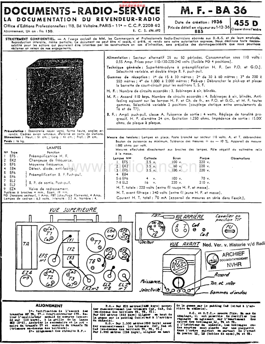 ManuFrance_BA36 维修电路原理图.pdf_第1页