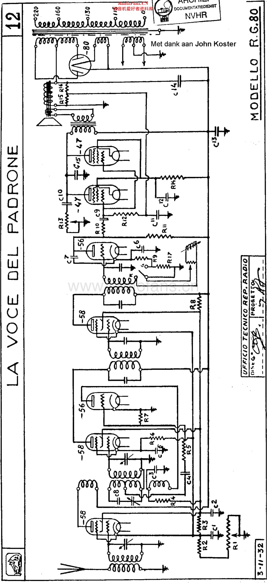 LaVoceDelPadrone_RG80维修电路原理图.pdf_第1页