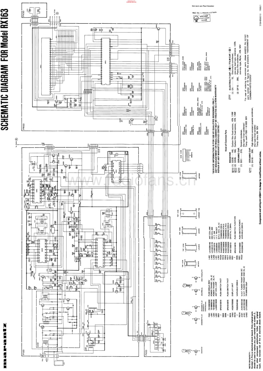 Marantz_RX163 维修电路原理图.pdf_第1页