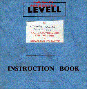 Levell_TM3A维修电路原理图.pdf