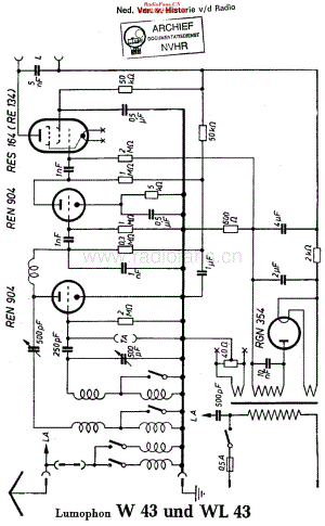 Lumophon_W43维修电路原理图.pdf