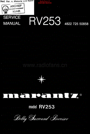 Marantz_RV253 维修电路原理图.pdf