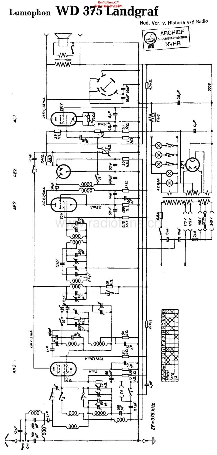 Lumophon_WD375维修电路原理图.pdf_第1页