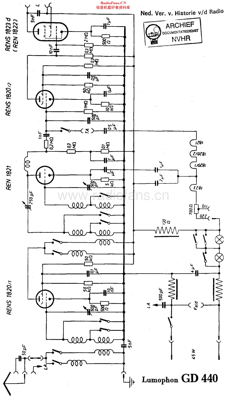 Lumophon_GD440维修电路原理图.pdf_第1页