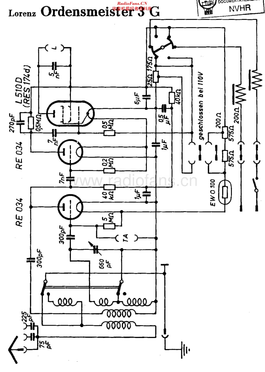 Lorenz_329GOrdensmeister3维修电路原理图.pdf_第1页