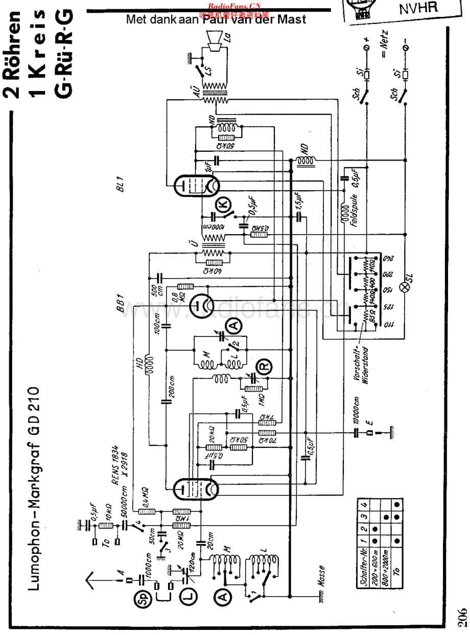 Lumophon_GD210维修电路原理图.pdf_第1页