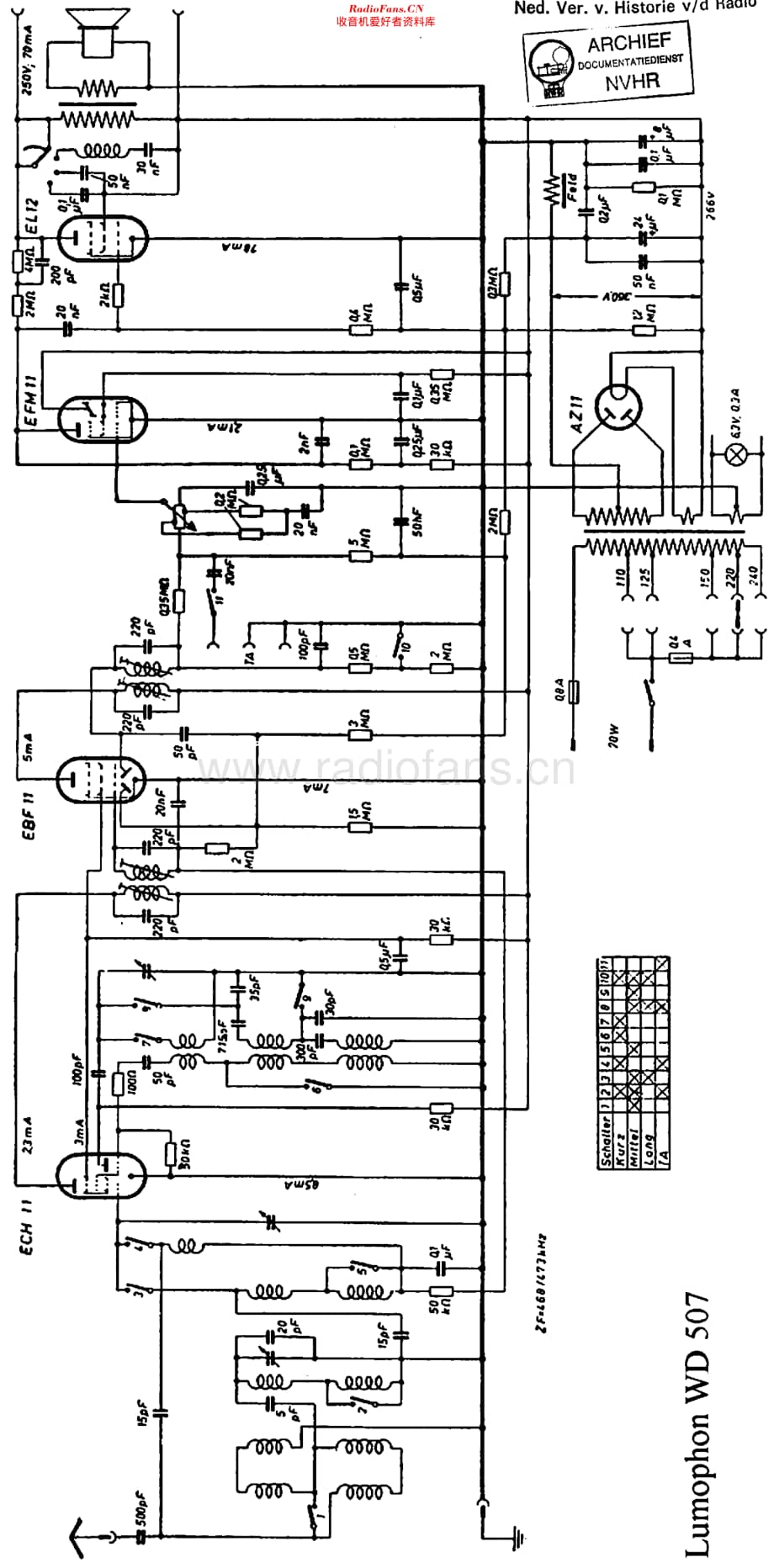 Lumophon_WD507维修电路原理图.pdf_第1页