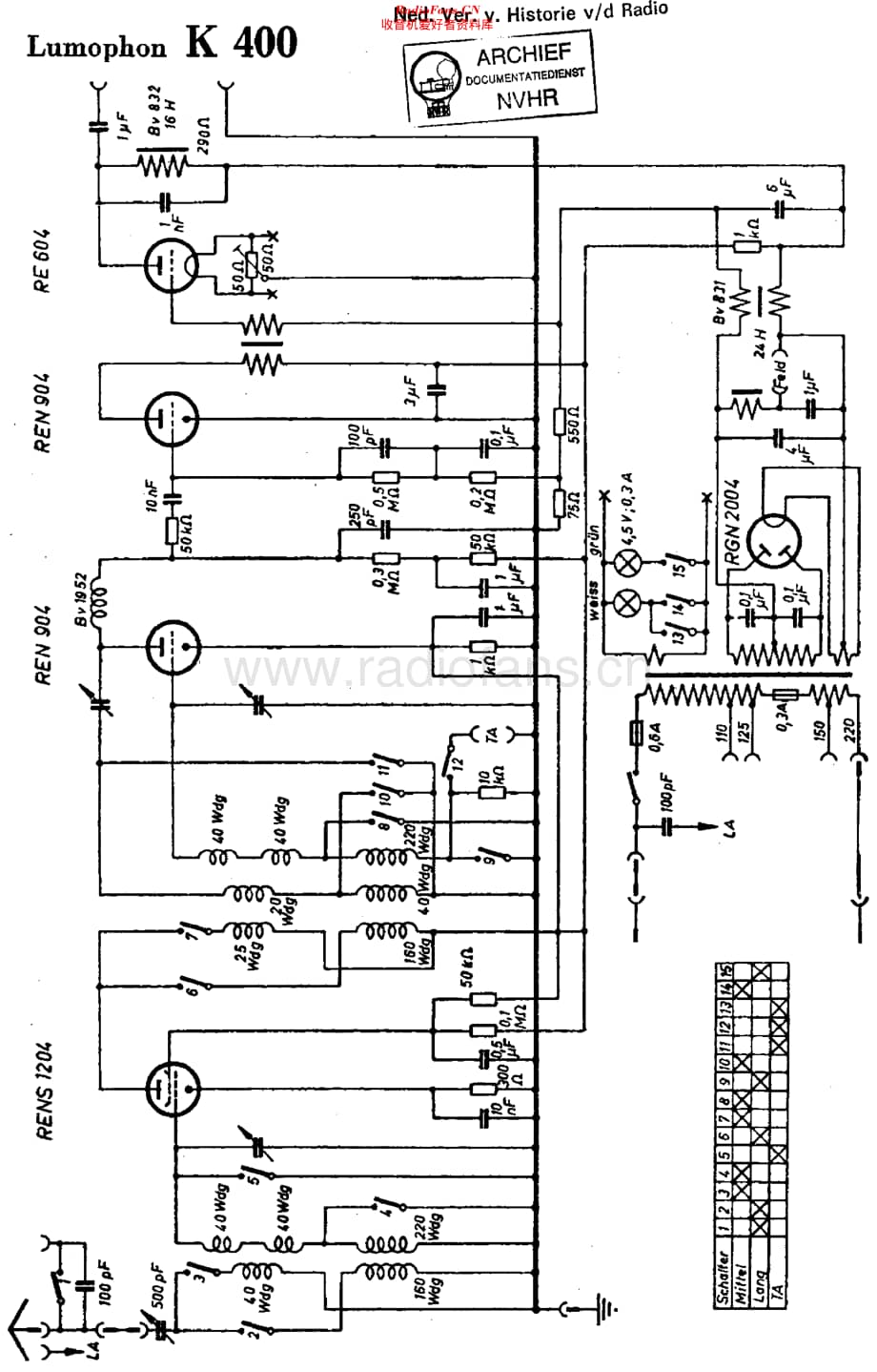 Lumophon_K400维修电路原理图.pdf_第1页