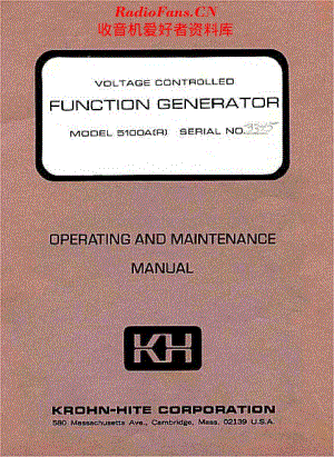 KrohnHite_5100A维修电路原理图.pdf