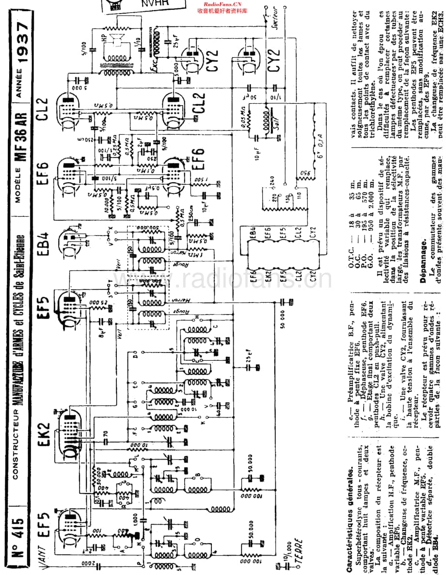 ManuFrance_MF36AR 维修电路原理图.pdf_第1页