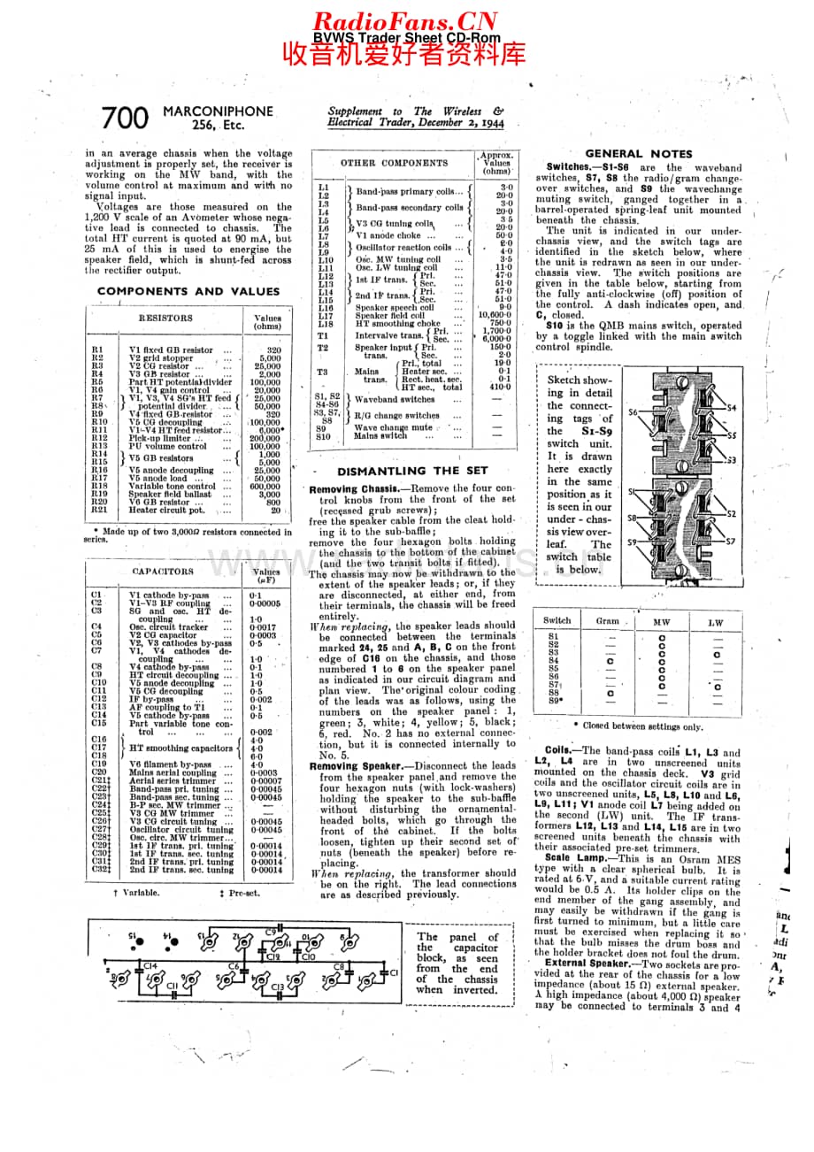 Marconiphone_256 维修电路原理图.pdf_第3页