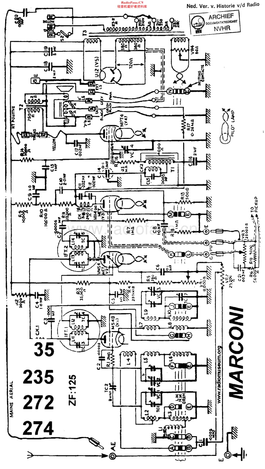 Marconiphone_35N 维修电路原理图.pdf_第1页