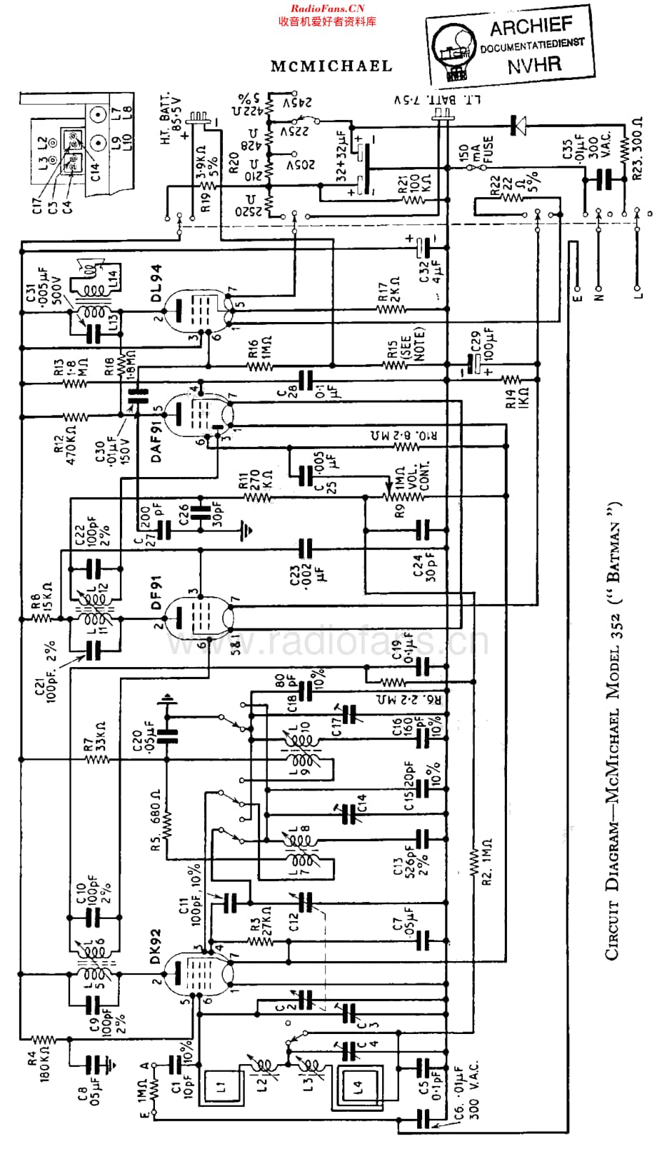 McMichael_352 维修电路原理图.pdf_第2页