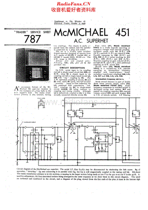 McMichael_451 维修电路原理图.pdf
