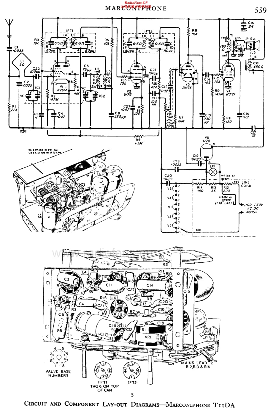 Marconiphone_T11DA 维修电路原理图.pdf_第2页