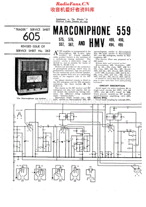 Marconiphone_559 维修电路原理图.pdf