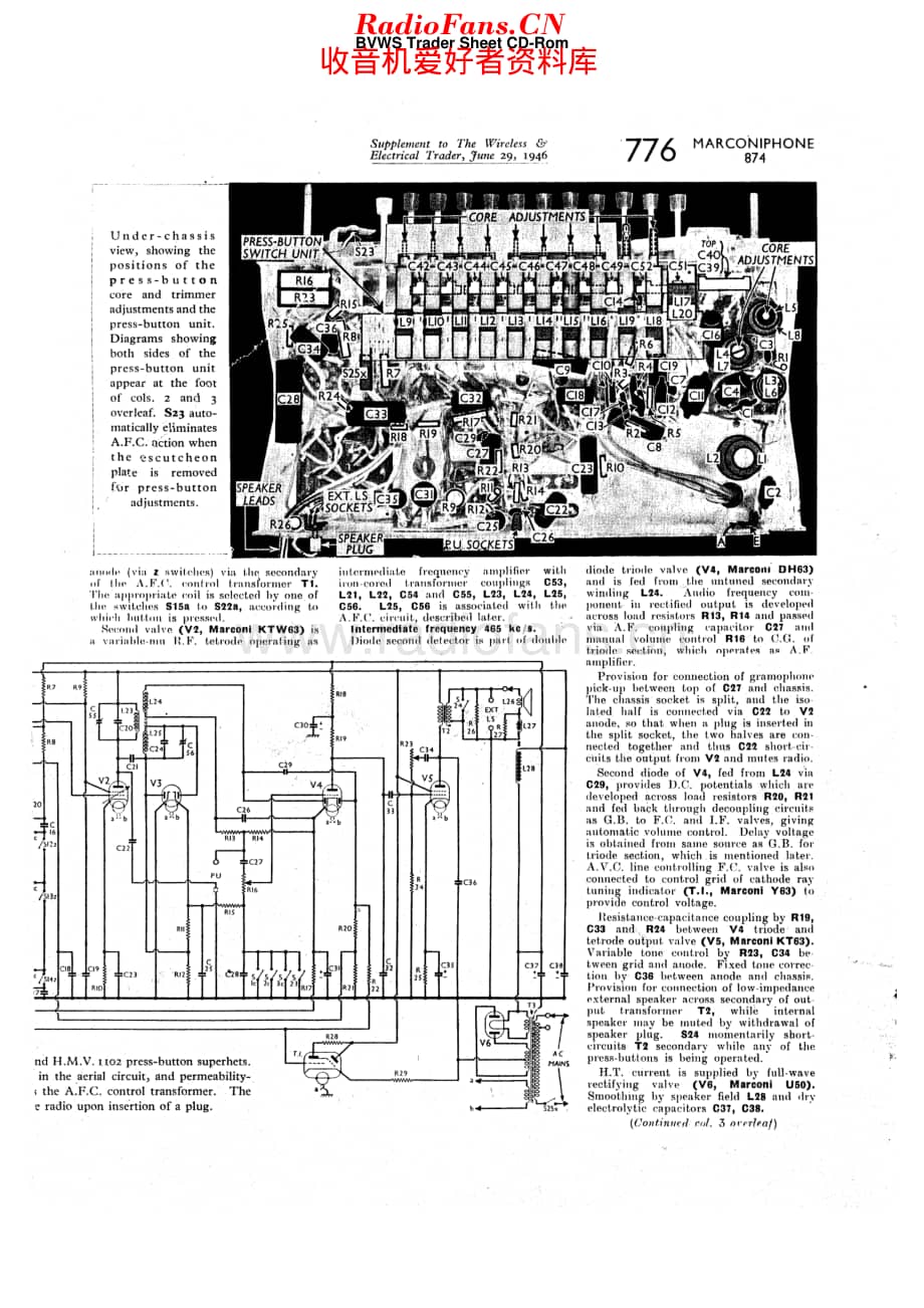 Marconiphone_874 维修电路原理图.pdf_第2页