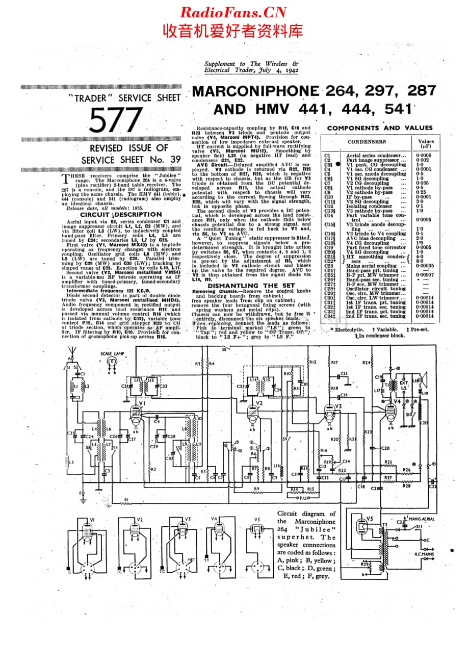 Marconiphone_264 维修电路原理图.pdf_第1页