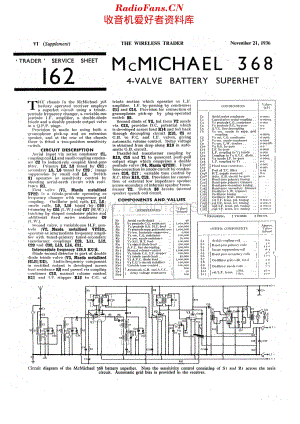 McMichael_368 维修电路原理图.pdf