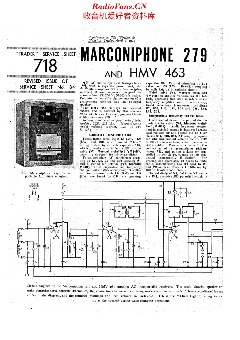 Marconiphone_279 维修电路原理图.pdf_第1页