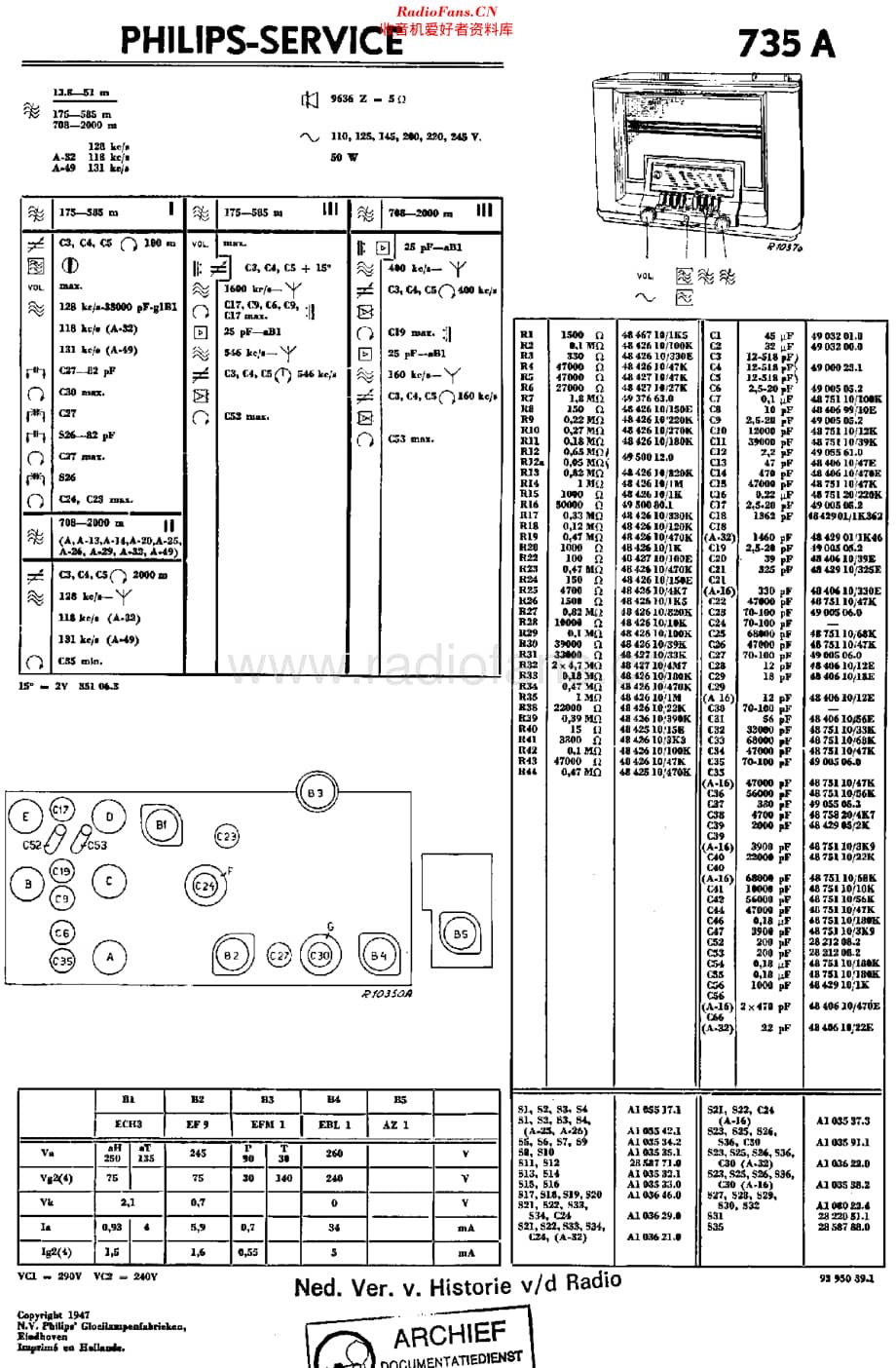 Philips_735A 维修电路原理图.pdf_第1页