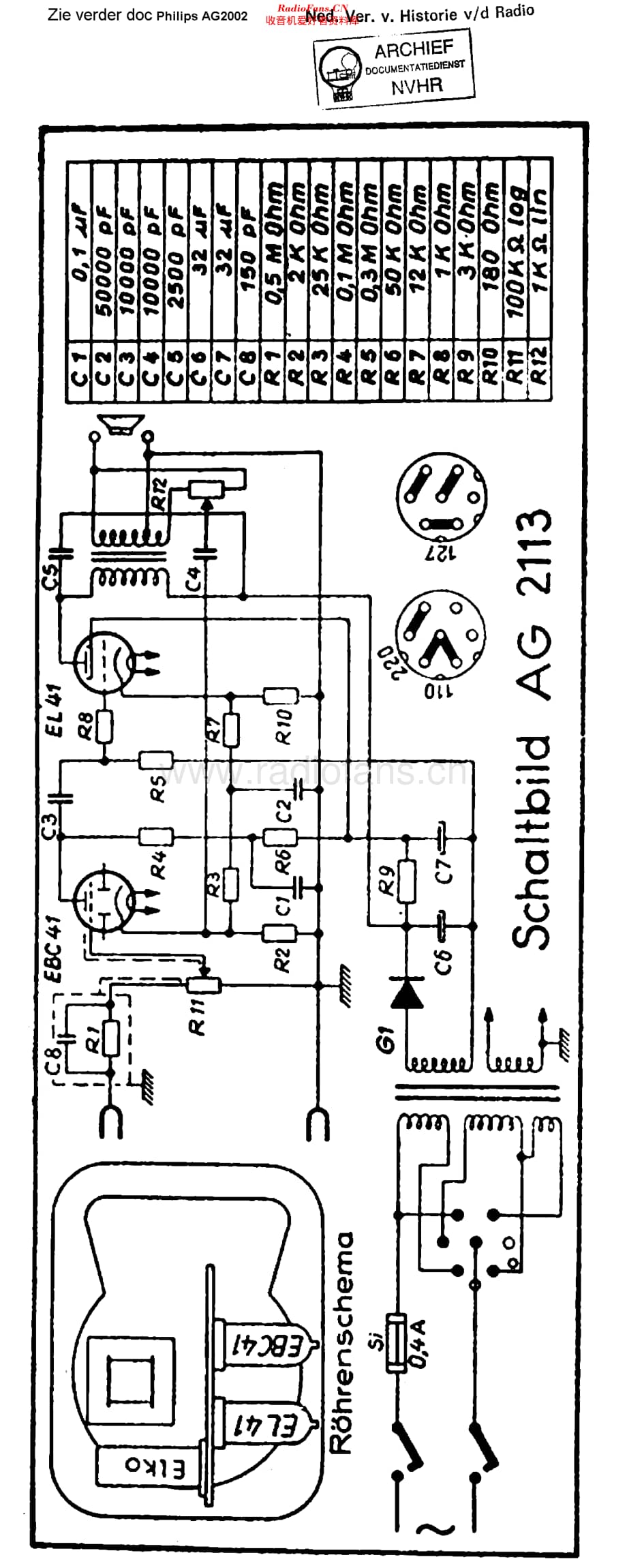 Philips_AG2113 维修电路原理图.pdf_第1页