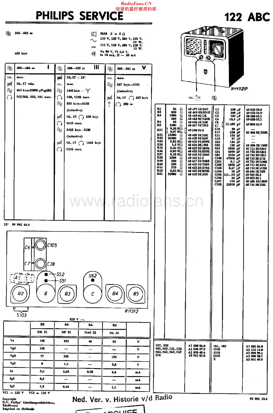 Philips_122ABC 维修电路原理图.pdf_第1页