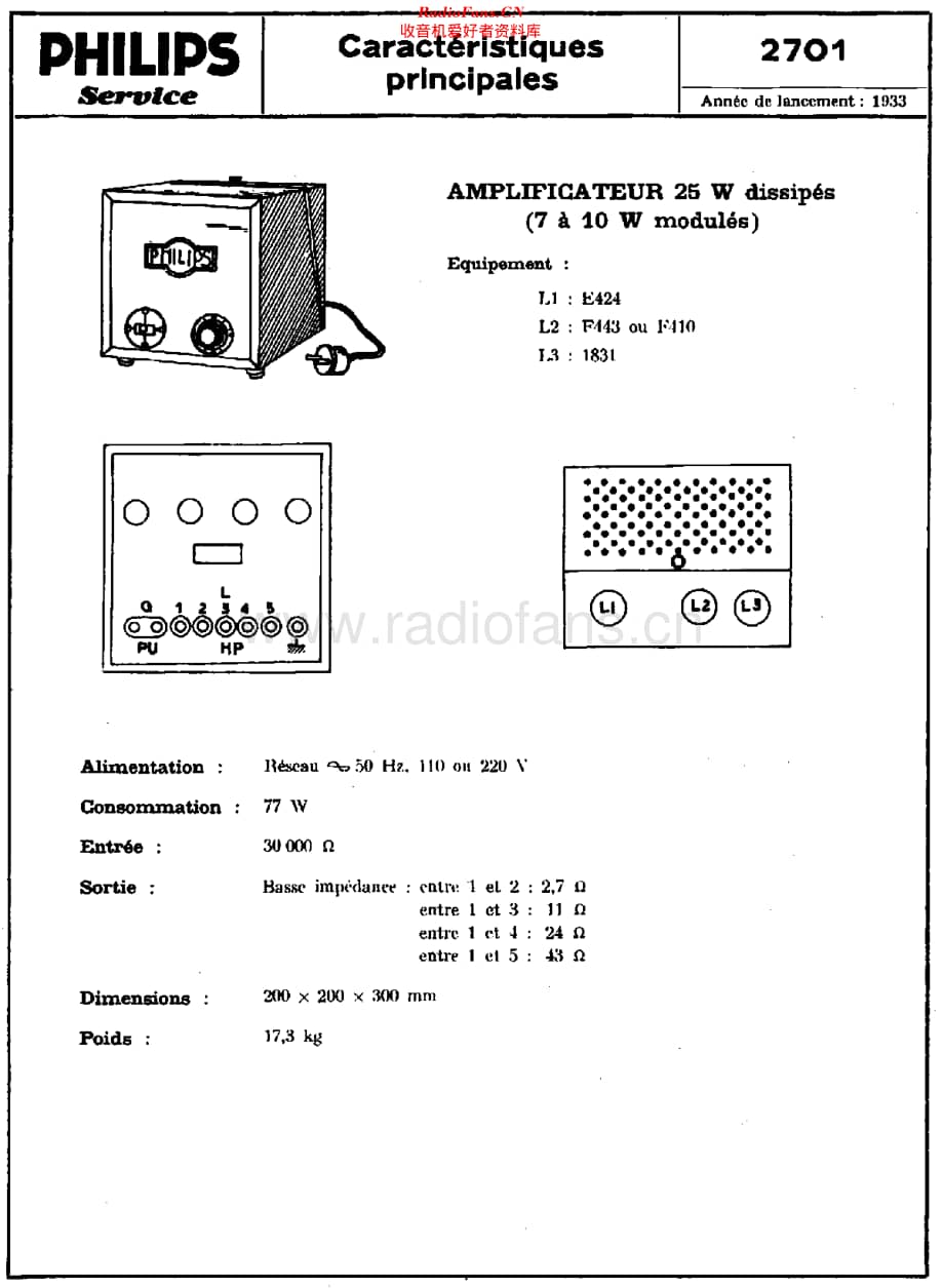 Philips_2701 维修电路原理图.pdf_第1页