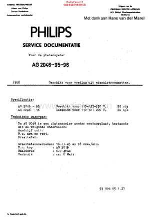 Philips_AG2046 维修电路原理图.pdf