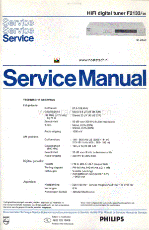 Philips_F2133维修电路原理图.pdf