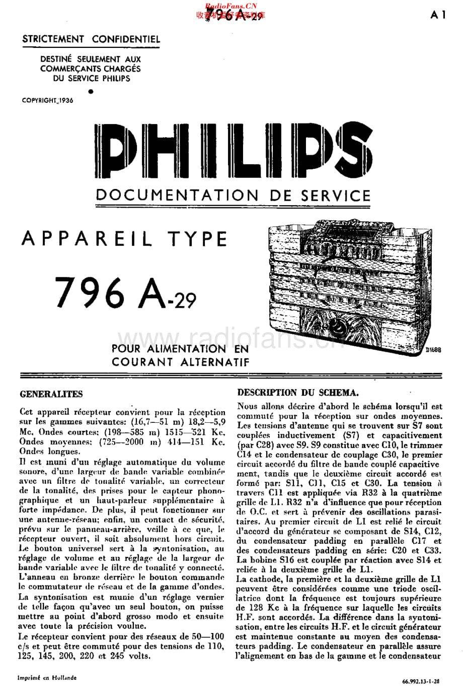Philips_796A-29 维修电路原理图.pdf_第1页