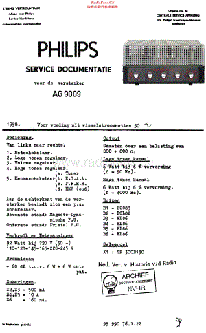 Philips_AG9009 维修电路原理图.pdf