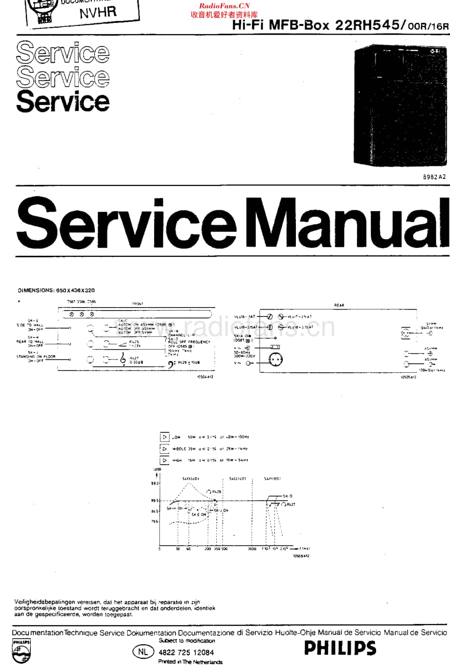 Philips_22RH545 维修电路原理图.pdf_第1页